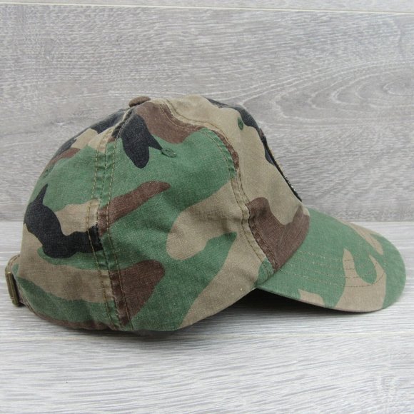 Polo Ralph Lauren Camo Tiger Patch Baseball Hat Cap Adjustable Fit NEW - Picture 5 of 15